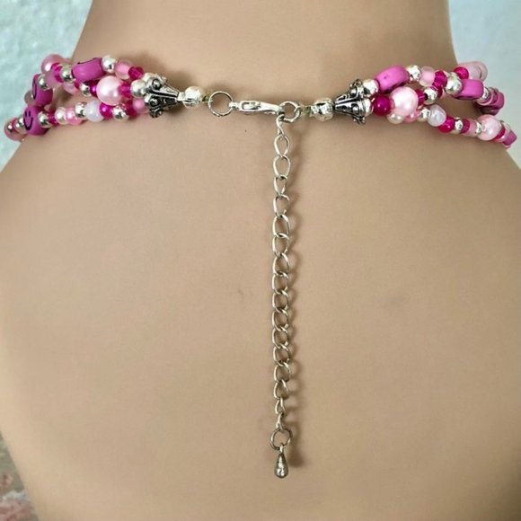 Triple Layer Choker Emoji Necklace - Picture 4 of 6